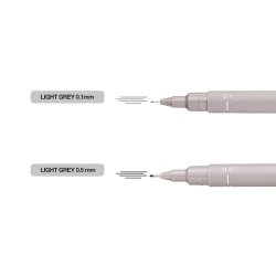 Uni Pen Fineliner - Light grey