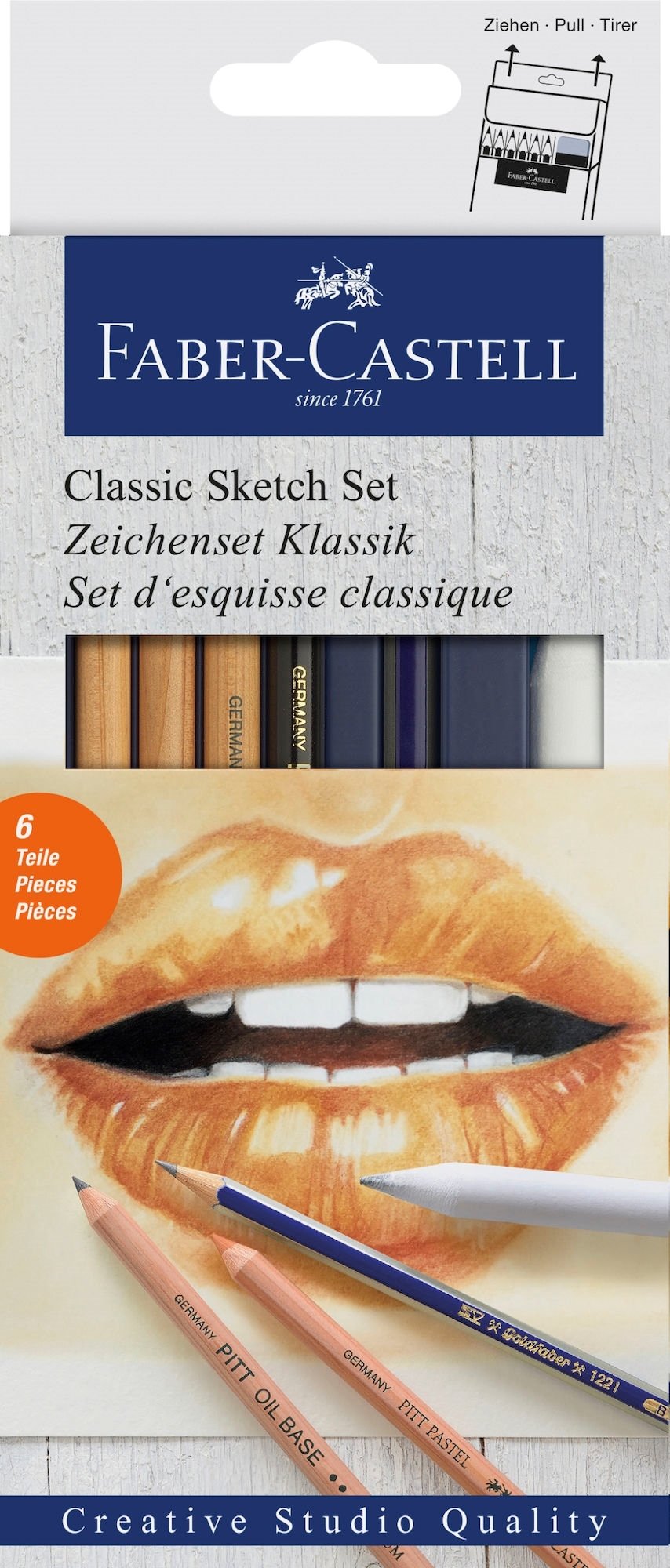 Faber Castell Klassisk Skitsest 6 styks