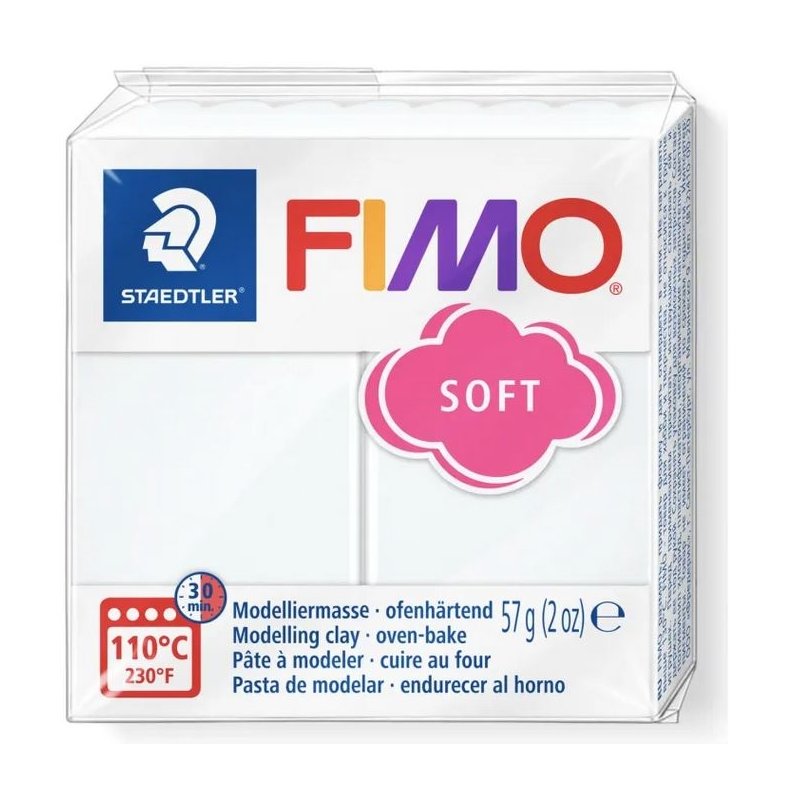 Staedtler Fimo Soft, 57gr. - hvid