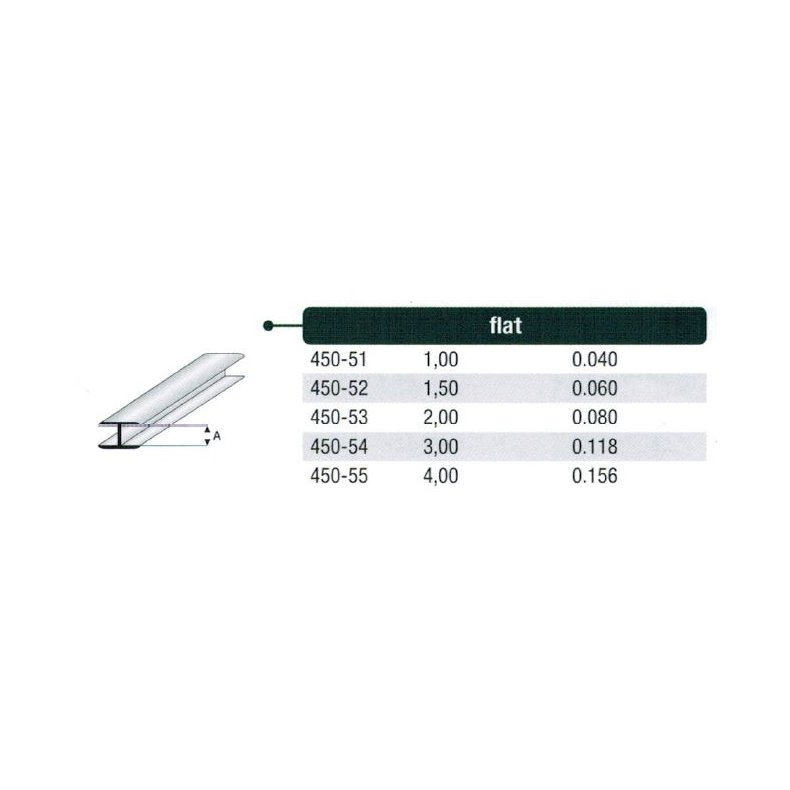 Flad connector styren - 100 cm