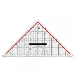 Trekant med hndtag i akryl - 32,5 cm. 