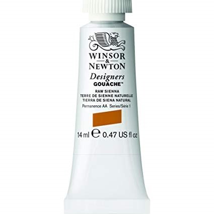 Winsor and Newton Gouache, tube 14 ml. - Burnt Sienna