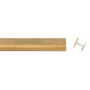 Messing H-Profil - 1000mm