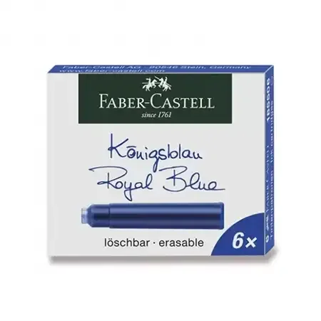 Faber-Castell blkpatroner - Bl - 6 stk.