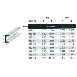 Kantprofil styren - 100 cm