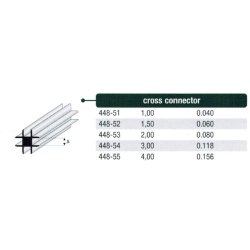 Kryds connecter styren - 100 cm