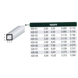 Kvadratisk rr styren - 100 cm
