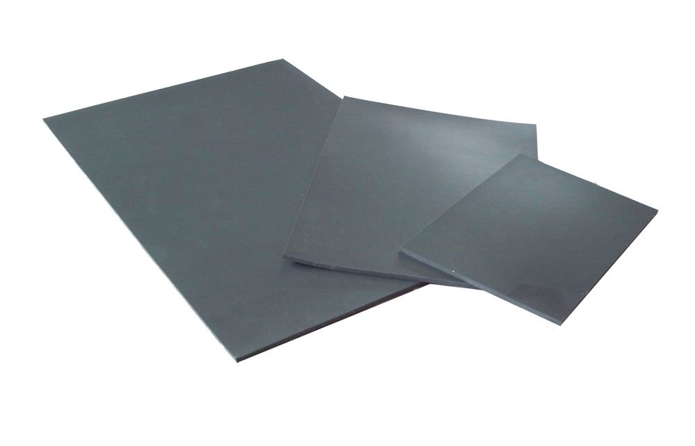 Linoleum ark 3 mm, sort - 10 x 15 cm bld
