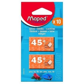 Maped knivblade 45 grader - 10 stk.