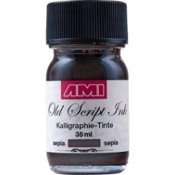 AMI Old Script Ink - Kalligrafi blk - 35ml 