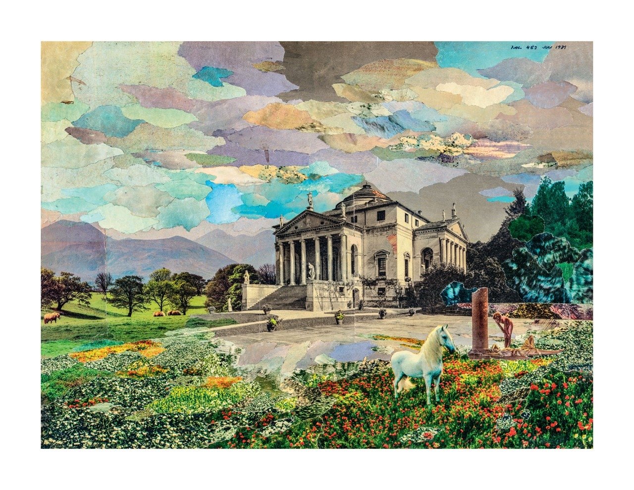 "Villa Rotunda" - Niels Ole Lund - Collage - 77*59,5 cm