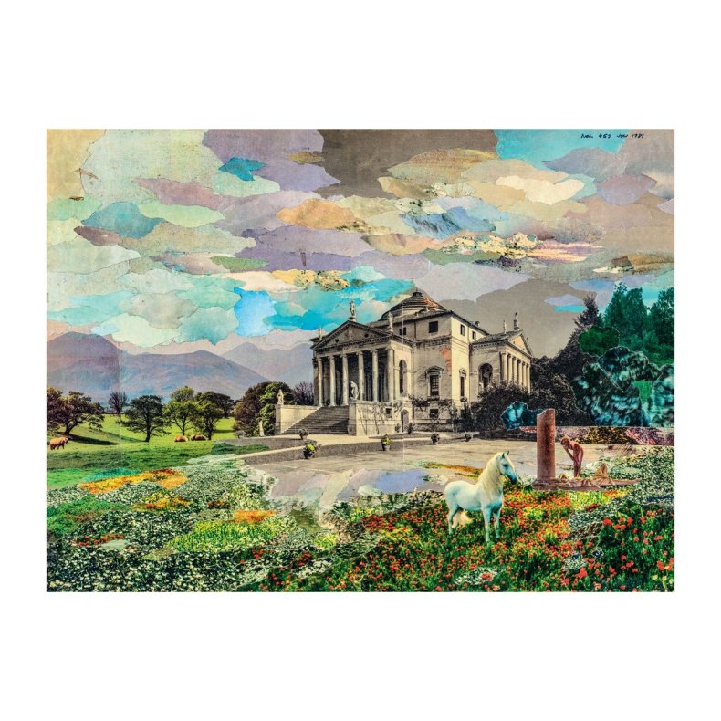 "Villa Rotunda" - Niels Ole Lund - Collage - 77*59,5 cm