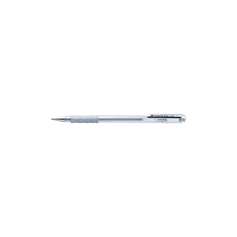 Pentel Hybrid Gel Grip K118LW - Slv - 0.8mm