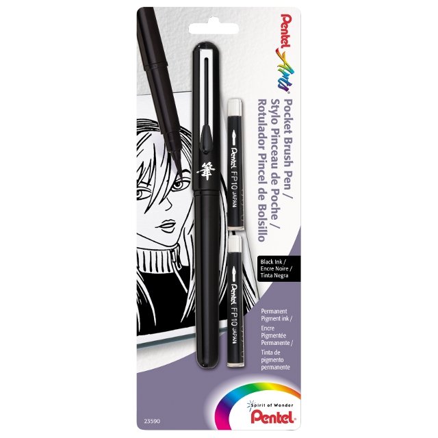 Pentel Pocket Brush Pen - Black