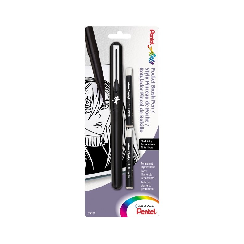 Pentel Pocket Brush Pen - Black