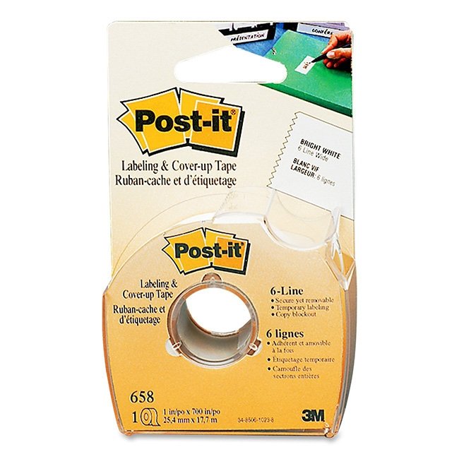 Post-it korrektionstape, bred - 25,4mm. x 17,7m.