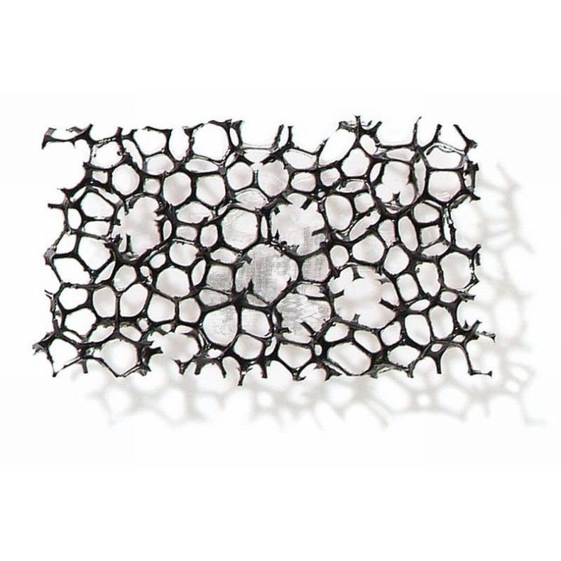 Polyethan filterskum, sort 30x40 cm - PPI10, 5 mm