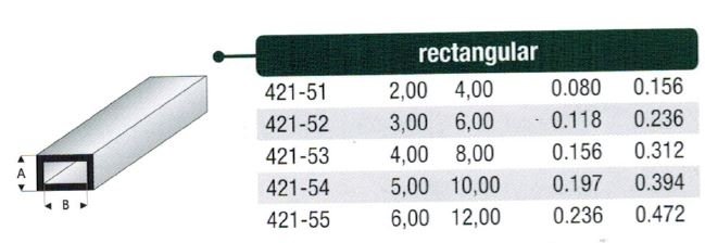 Rektangulr rr styren - 100 cm