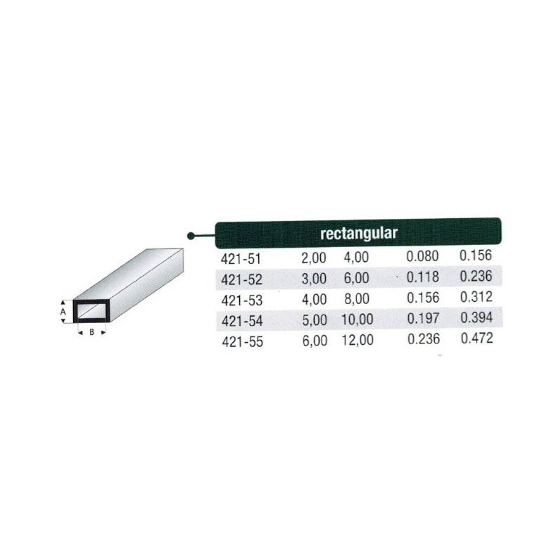 Rektangulr rr styren - 100 cm