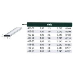 Rektangulr stang styren - 100 cm