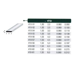 Rektangulr stang styren - 100 cm