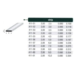 Rektangulr stang styren - 100 cm