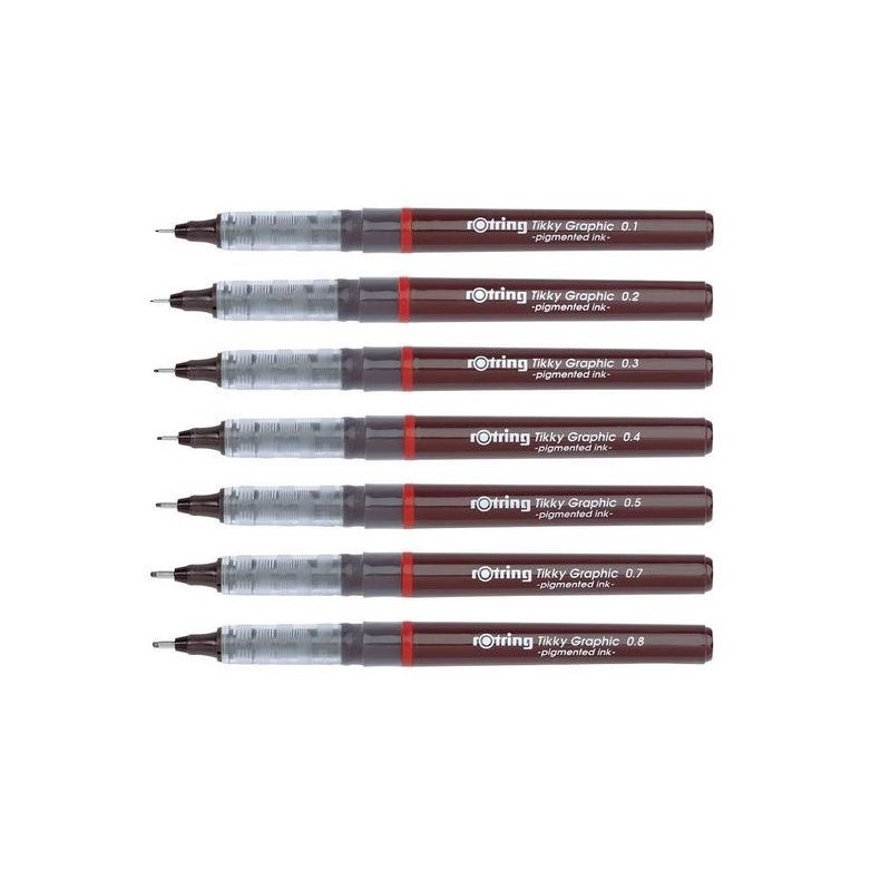 Rotring Tikky Graphic - Pigmented ink - Filtpen