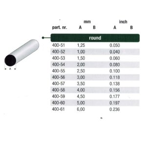 Rund stang styren - 100 cm