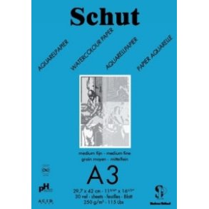 Schut A3 Akvarelblok - 250 g/m2 - Syrefri