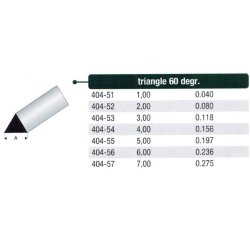 Trekant stang 60 grader, styren - 100 cm