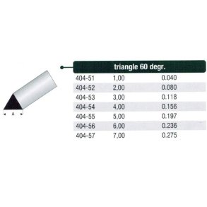 Trekant stang 60 grader, styren - 100 cm