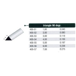 Trekant stang 90 grader, styren - 100 cm