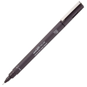 Uni Pen Fineliner - Dark Grey