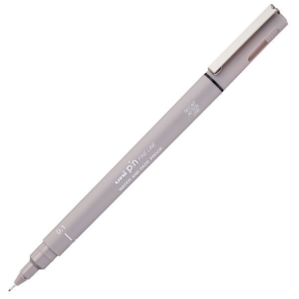 Uni Pen Fineliner - Light grey