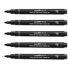 Uni Pen Fineliner - Black