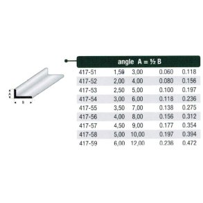 L-profil styren - 100 cm
