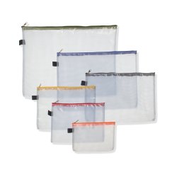 Plastik lynlspose - gennemsigtig plast med forstrkning - Vlg Strrelse