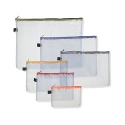 Plastik lynlspose - gennemsigtig plast med forstrkning - Vlg Strrelse