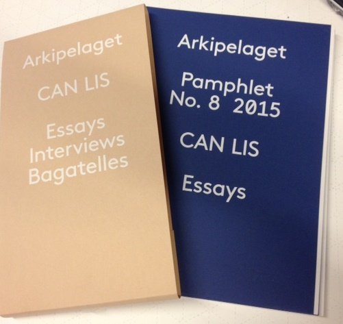 ARKIPELAGET 8, 9, 10 CAN LIS ESSAYS - INTERVIEWS -  BAGATELLES